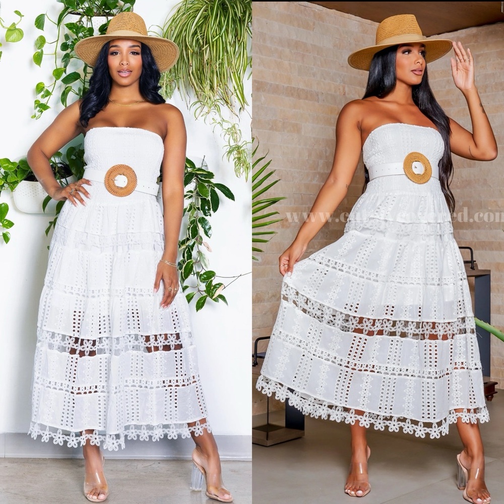 Everything White Embroidery Dress